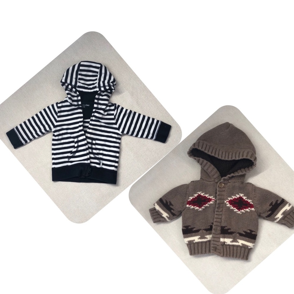 Baby Gap 2 Cute Hoodies 3-6 mo